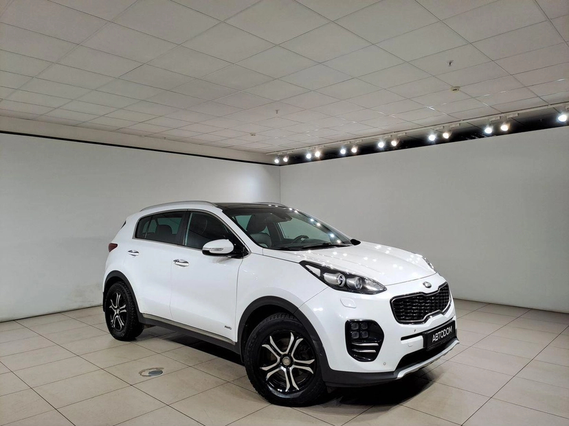 Автомобиль Kia Sportage IV поколение 2.0d AT 4WD (185 л.с.) Premium Белый 2016 с пробегом 144 027 км