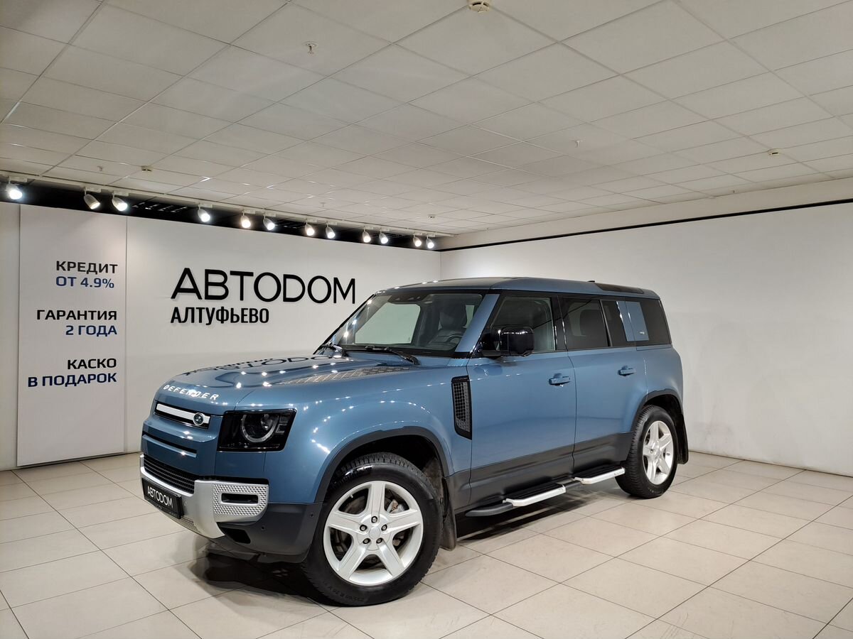 Автомобиль Land Rover Defender II поколение 2.0d AT 4WD (240 л.с.) Base Синий 2020 с пробегом 88 463 км