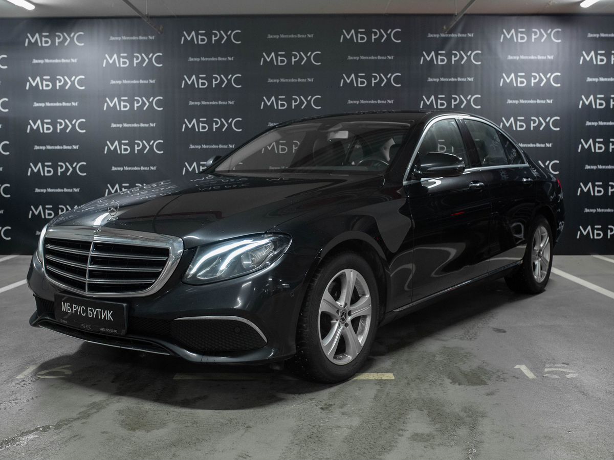 Автомобиль Mercedes-Benz E-Класс V поколение (W213/S213/C238) 200 2.0 AT 4Matic (197 л.с.) Sport Чёрный 2019 с пробегом 125 000 км