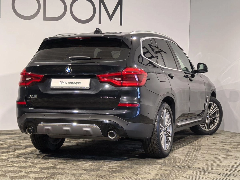 Автомобиль BMW X3 III поколение (G01) 2.0 AT 4WD (184 л.с.) Luxury Чёрный 2021 с пробегом 57 300 км