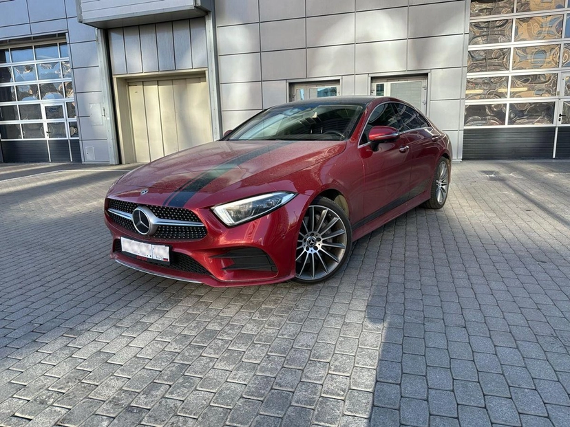 Автомобиль Mercedes-Benz CLS III поколение (C257) 400 2.9d AT 4Matic (340 л.с.) Sport Красный 2018 с пробегом 46 150 км