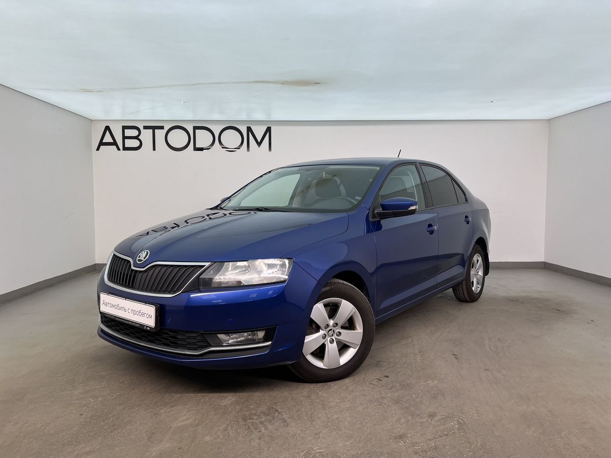 Skoda Rapid I [рестайлинг] 1.4 AMT (125 л.с.) Style Синий 2017 с пробегом 109 720 км