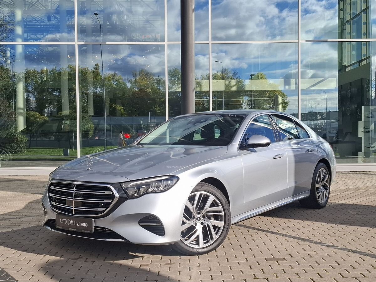 Автомобиль Mercedes-Benz E-Класс VI поколение (W214/S214) 2.0d AT 4Matic (197 л.с.) Base Серебристый 2024 