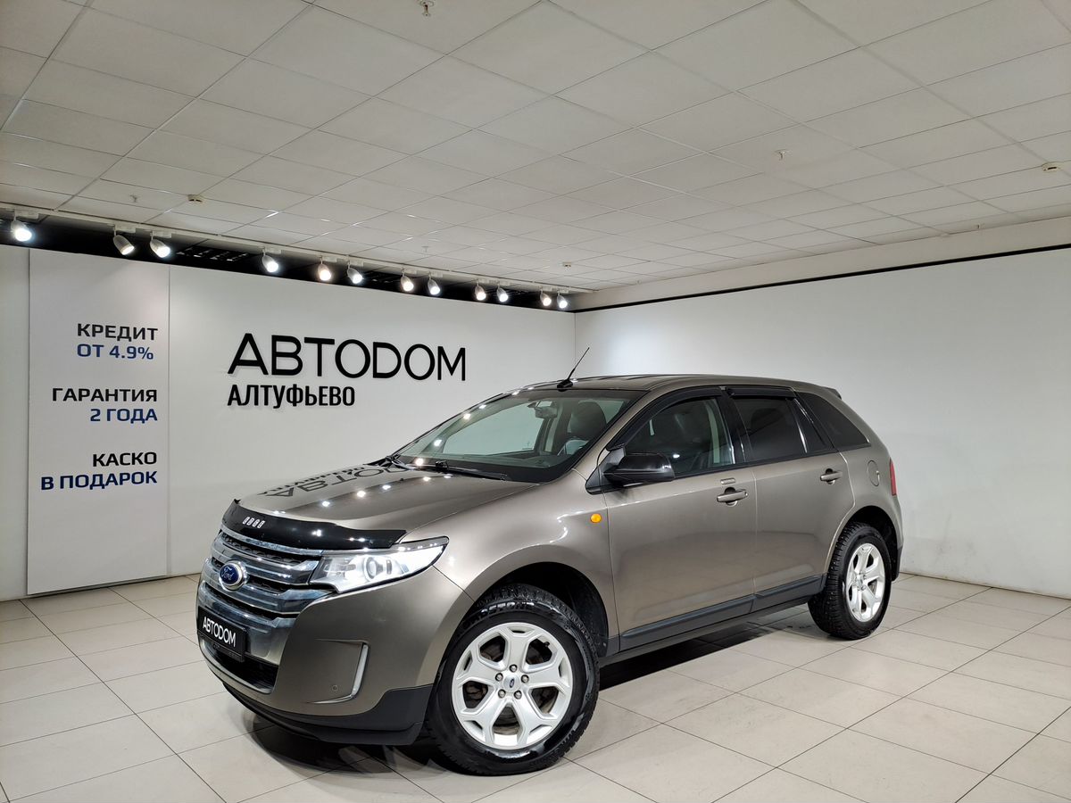 Автомобиль Ford Edge I [рестайлинг] 3.5 AT 4WD (288 л.с.) Base Серый 2014 с пробегом 145 679 км