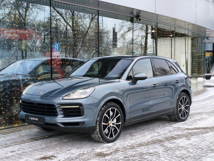 Автомобиль Porsche Cayenne III поколение 3.0 AT 4WD (340 л.с.) Platinum Edition Голубой 2018 с пробегом 139 439 км