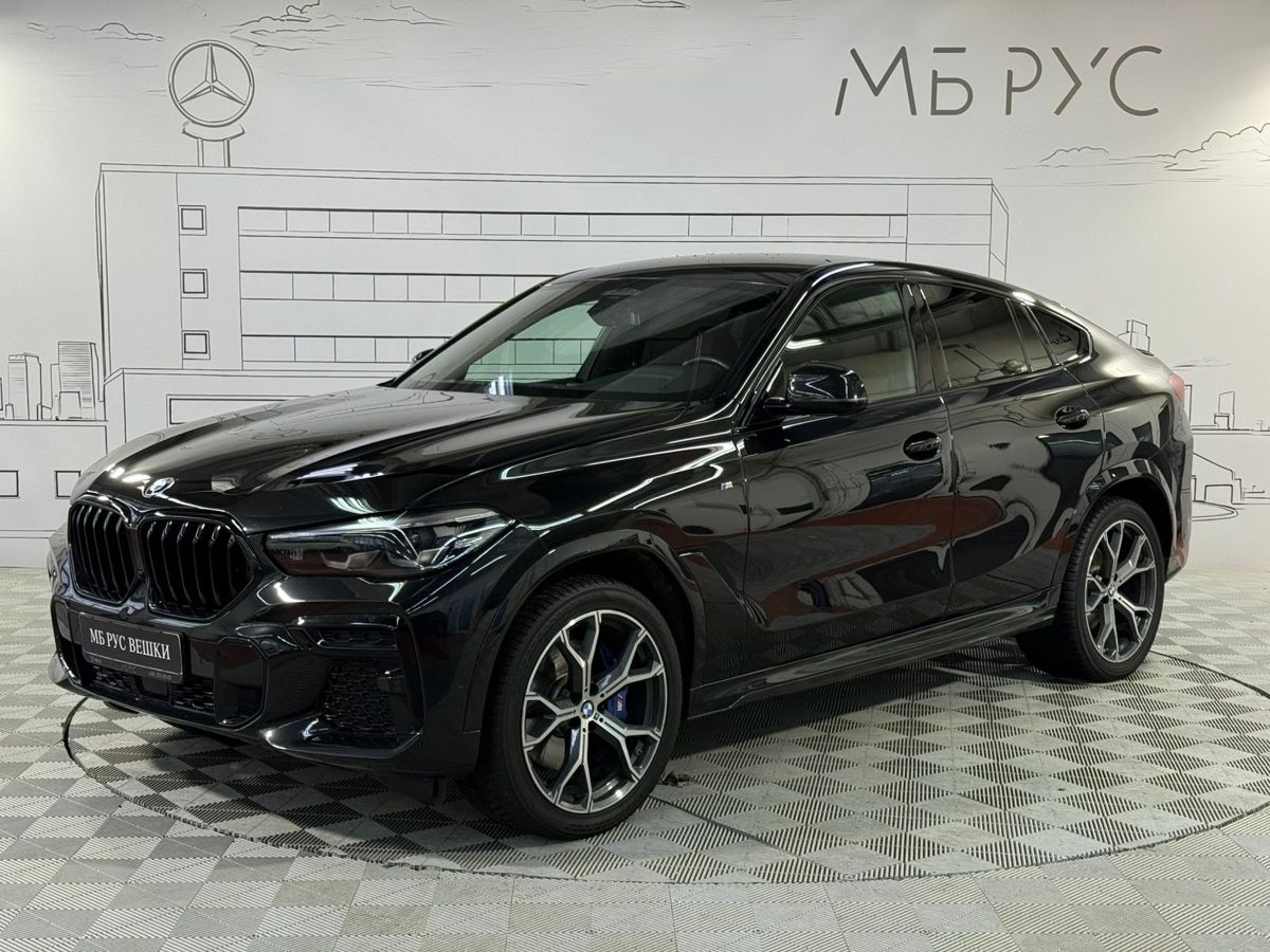 Автомобиль BMW X6 III поколение (G06) 3.0 AT 4WD (340 л.с.) M Sport Pro Чёрный 2022 с пробегом 25 486 км