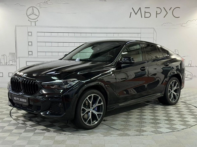 Автомобиль BMW X6 III поколение (G06) 3.0 AT 4WD (340 л.с.) M Sport Pro Чёрный 2022 с пробегом 25 486 км