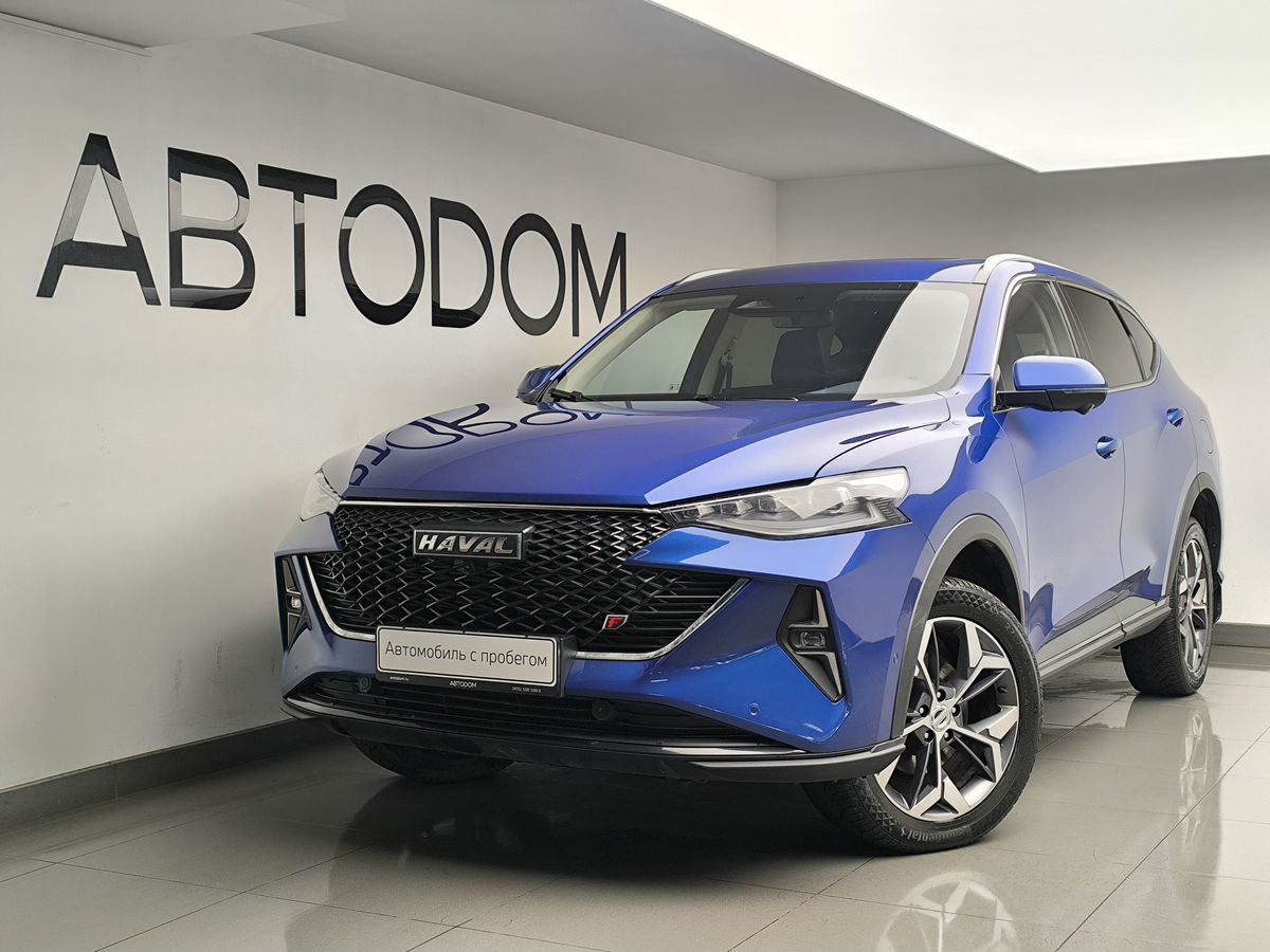 Автомобиль Haval F7 I [рестайлинг] 2.0 AMT 4WD (190 л.с.) Tech Plus Синий 2022 с пробегом 91 577 км