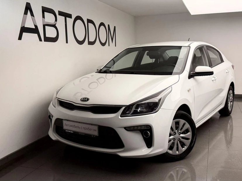 Kia Rio IV поколение 1.6 AT (123 л.с.) Prestige Белый 2018 с пробегом 62 289 км