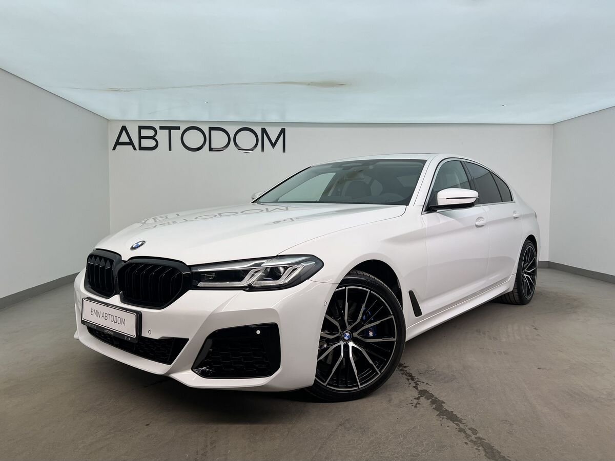 BMW 5 серии VII (G30/G31) [рестайлинг] 530 2.0 AT (252 л.с.) Base Белый 2020 с пробегом 55 050 км