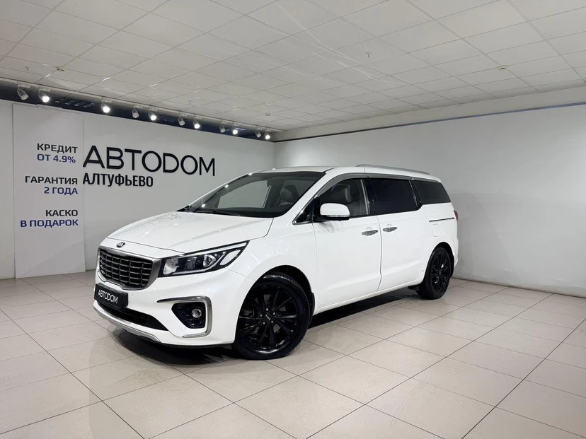 Kia Carnival III поколение (YP) 2.2d AT (202 л.с.) Open High Prestige 9 seats Белый 2019 с пробегом 148 714 км