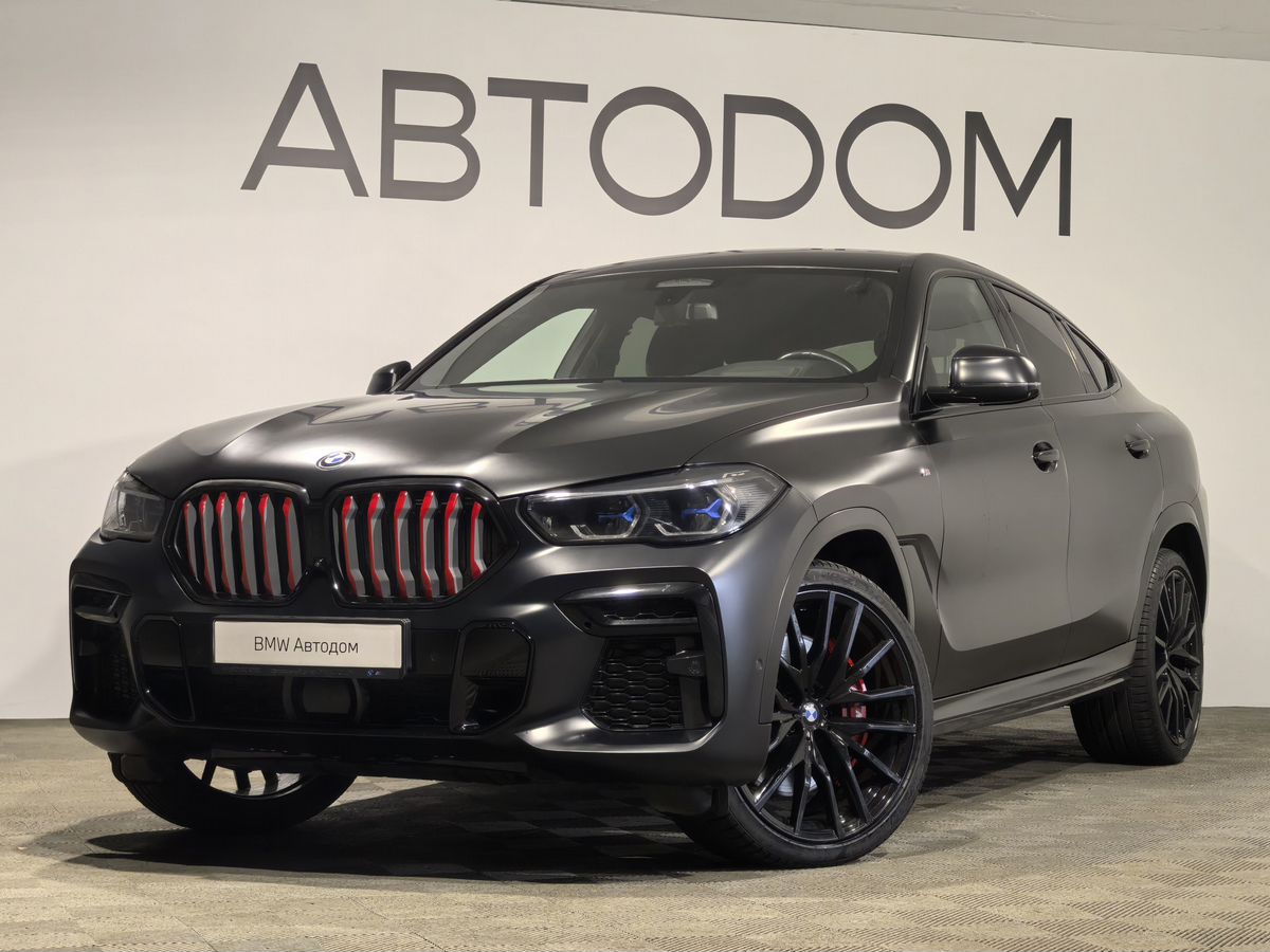 BMW X6 III поколение (G06) 3.0d AT 4WD (340 л.с.) Base Чёрный 2022 с пробегом 28 600 км
