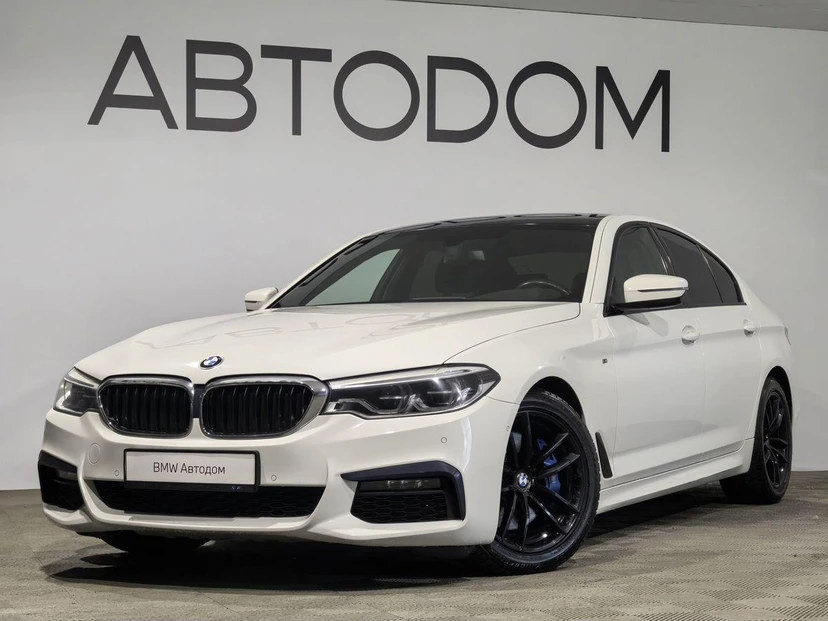 BMW 5 серии VII поколение (G30/G31) 530 2.0 AT 4WD (249 л.с.) M Sport Белый 2019 с пробегом 151 200 км