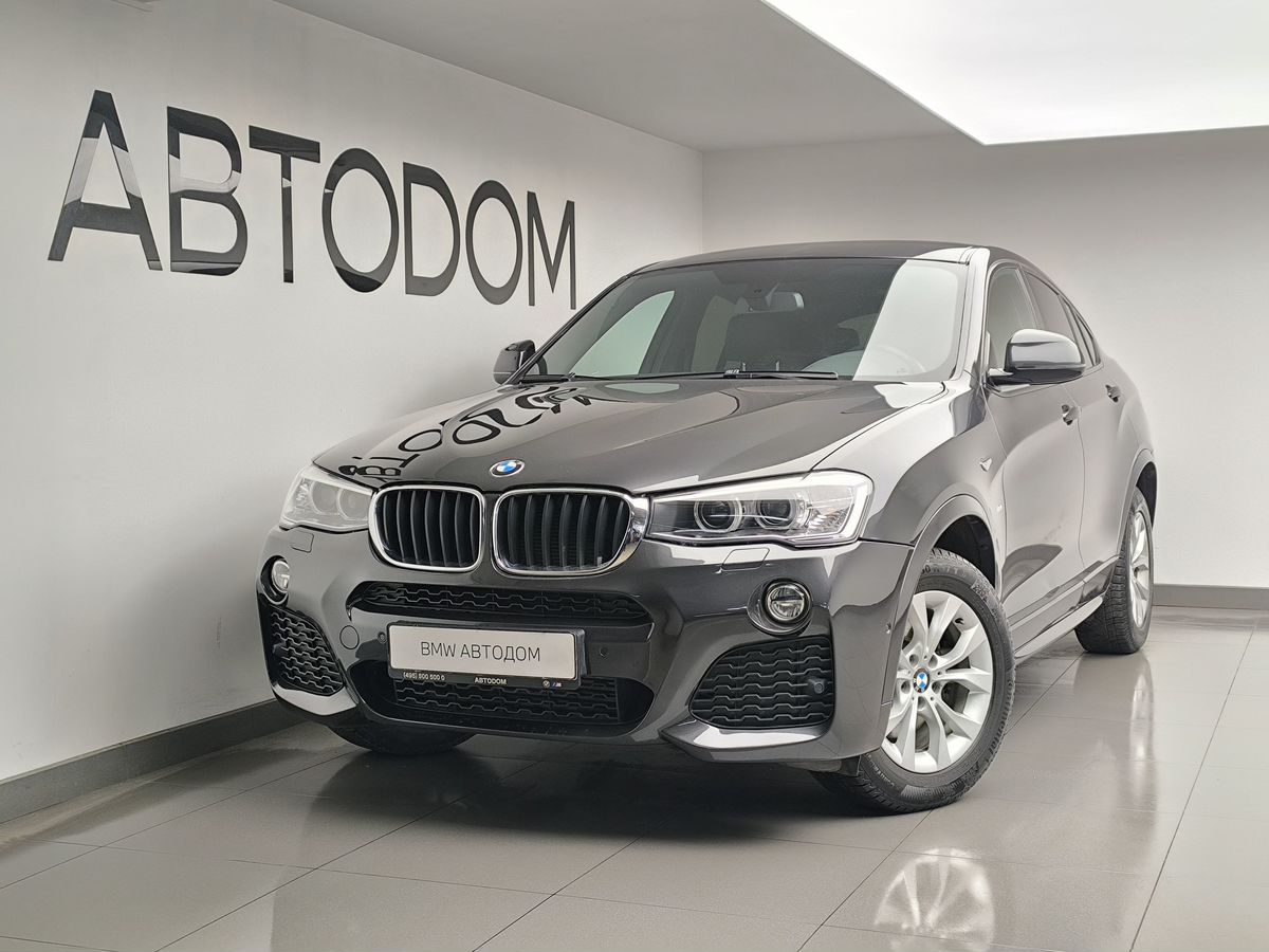 Автомобиль BMW X4 I поколение (F26) 2.0d AT 4WD (190 л.с.) M Sport Локальная сборка Серый 2016 с пробегом 91 500 км