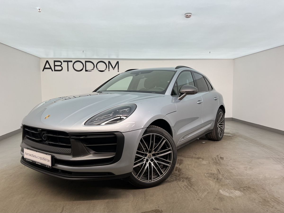 Автомобиль Porsche Macan I [2-й рестайлинг] 2.0 AMT 4WD (265 л.с.) T Серебристый 2024 с пробегом 8 155 км