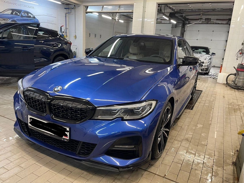 Автомобиль BMW 3 серии VII поколение (G20/G21/G28) 330 2.0 AT 4WD (258 л.с.) M Sport Синий 2020 с пробегом 118 000 км