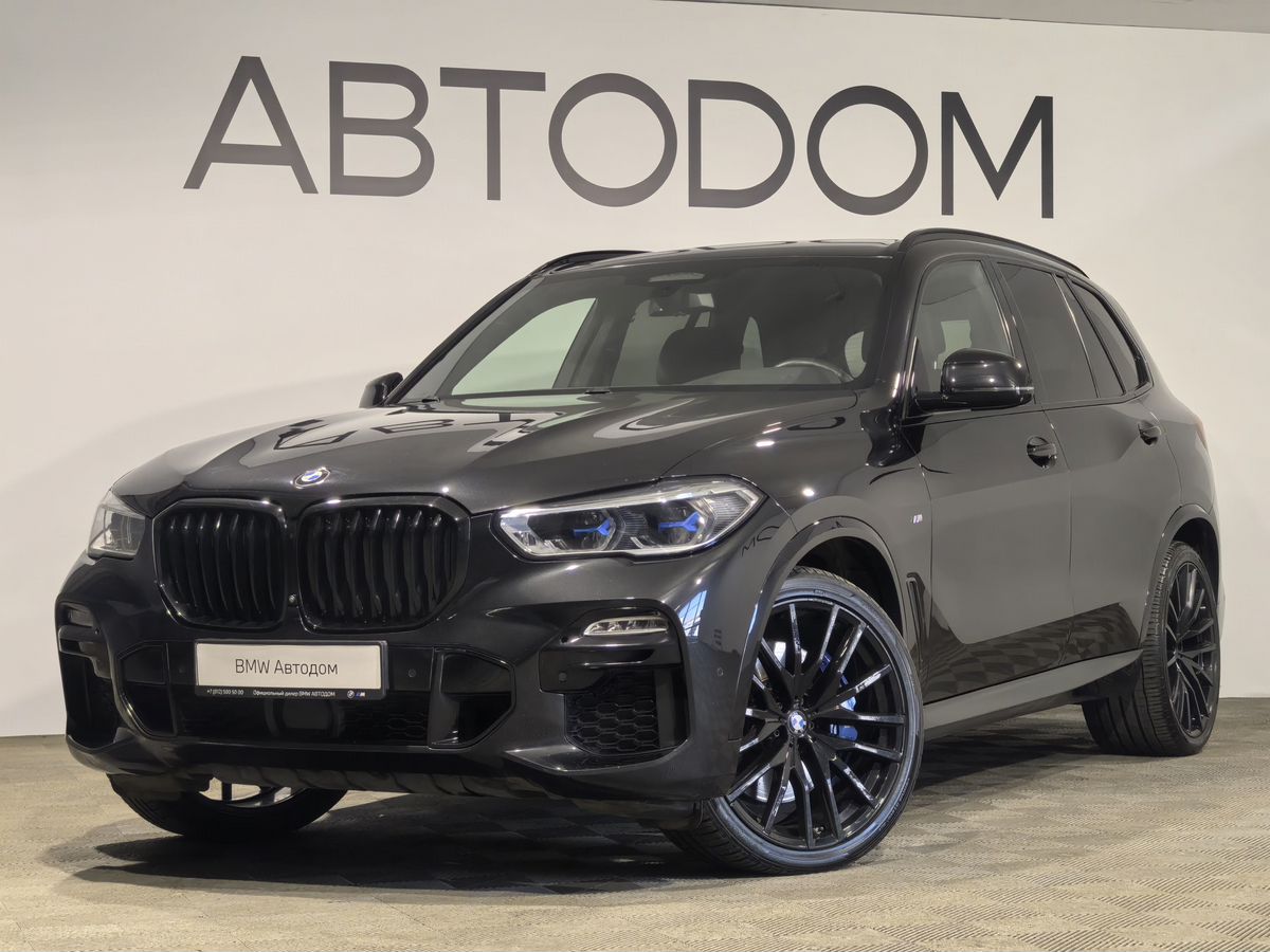 BMW X5 IV поколение (G05) 3.0d AT 4WD (340 л.с.) M Sport Pro Чёрный 2020 с пробегом 80 486 км