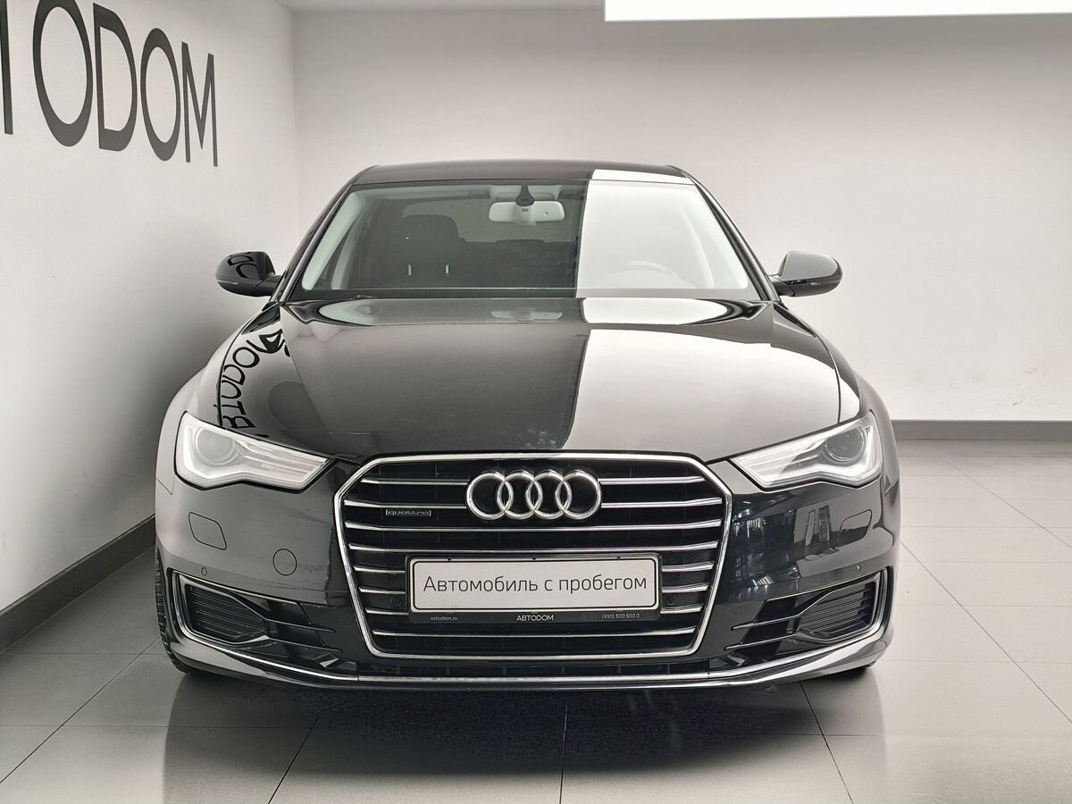 Автомобиль Audi A6 IV (C7) [рестайлинг] 2.8 AMT 4WD (220 л.с.) Base Чёрный 2014 с пробегом 92 093 км