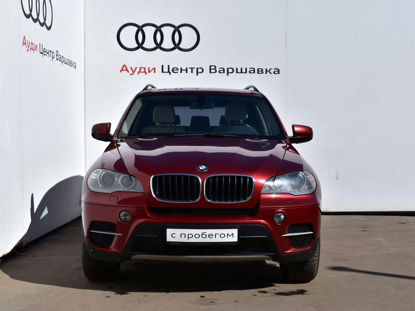 Автомобиль BMW X5 II (E70) [рестайлинг] 3.0d AT 4WD (245 л.с.) Base Красный 2012 с пробегом 125 043 км