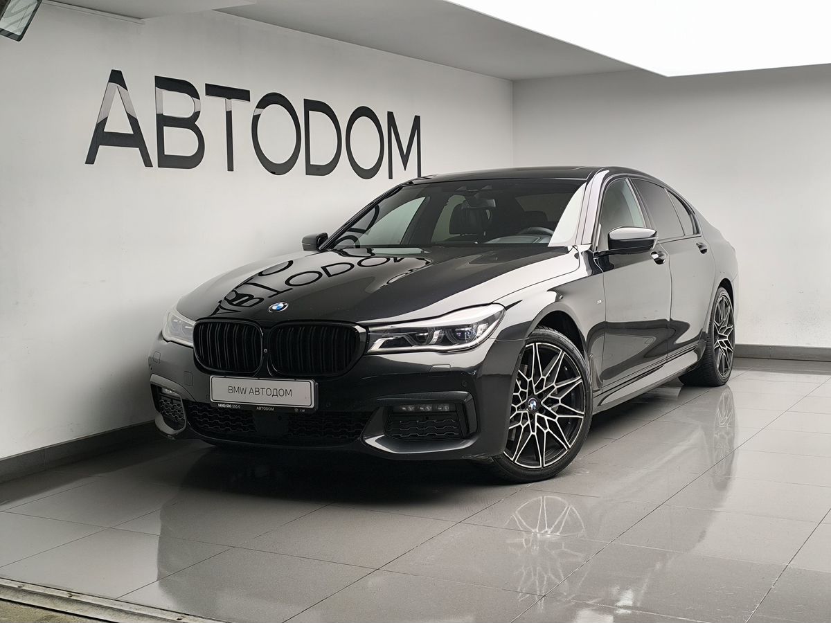 BMW 7 серии VI поколение (G11/G12) 730 3.0d AT 4WD (265 л.с.) Base Чёрный 2017 с пробегом 142 309 км