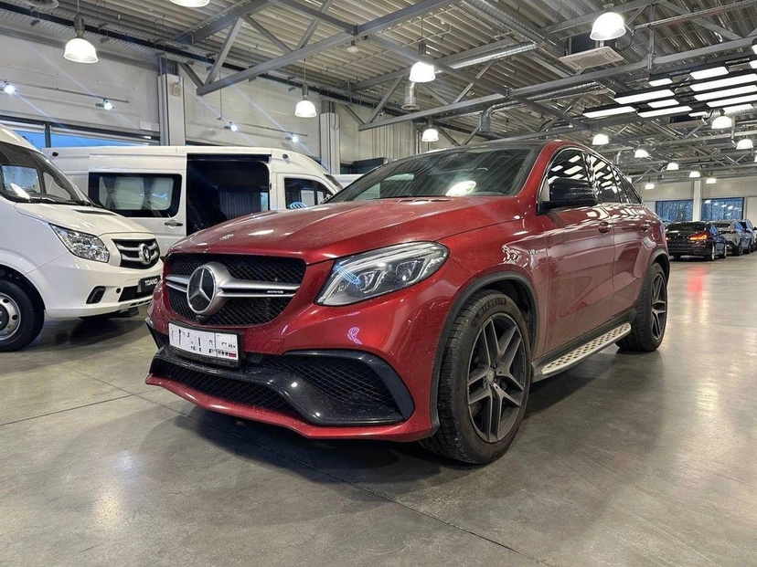 Автомобиль Mercedes-Benz GLE coupe AMG I поколение (C292) 63 AMG 5.5 AT 4Matic (558 л.с.) Особая серия Красный 2016 с пробегом 50 985 км