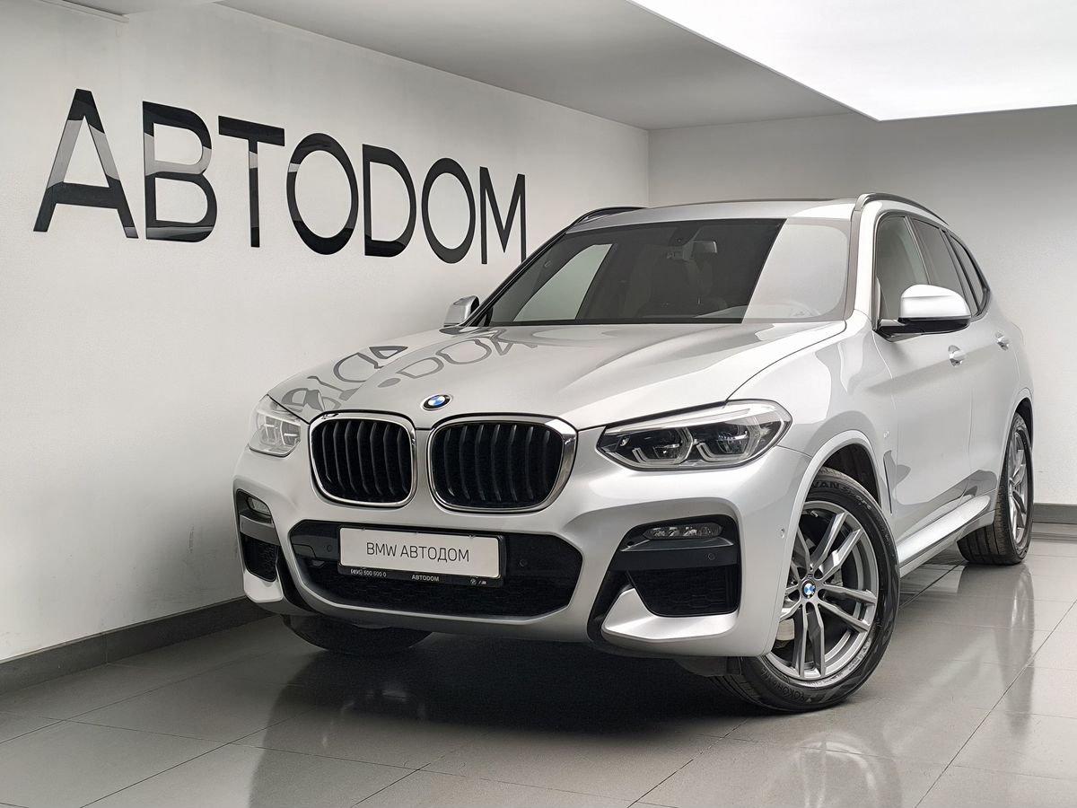 Автомобиль BMW X3 III поколение (G01) 2.0d AT 4WD (190 л.с.) M Sport Серебристый 2021 с пробегом 105 844 км