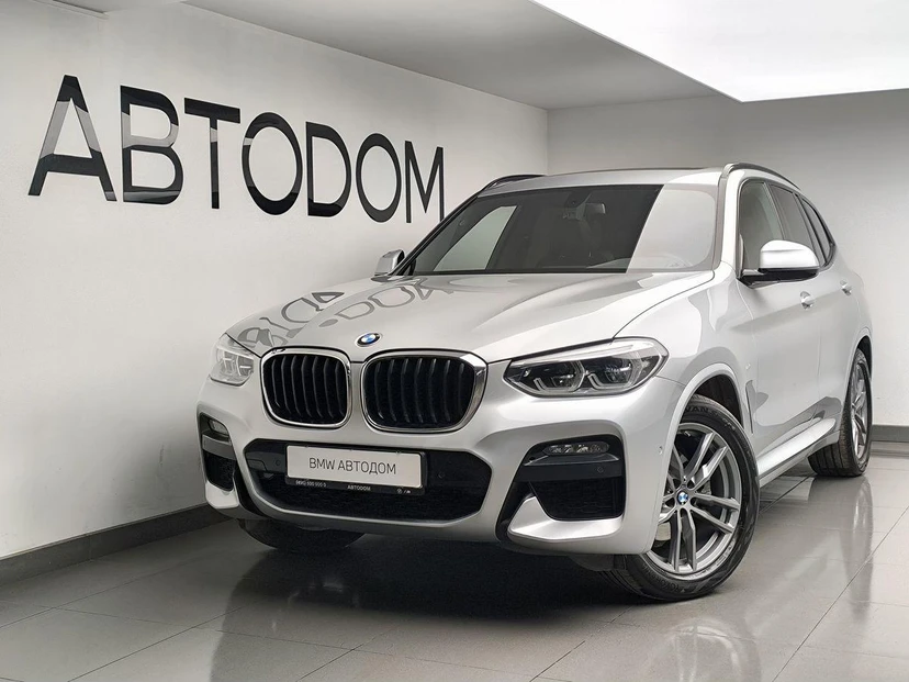 Автомобиль BMW X3 III поколение (G01) 2.0d AT 4WD (190 л.с.) M Sport Серебристый 2021 с пробегом 105 844 км