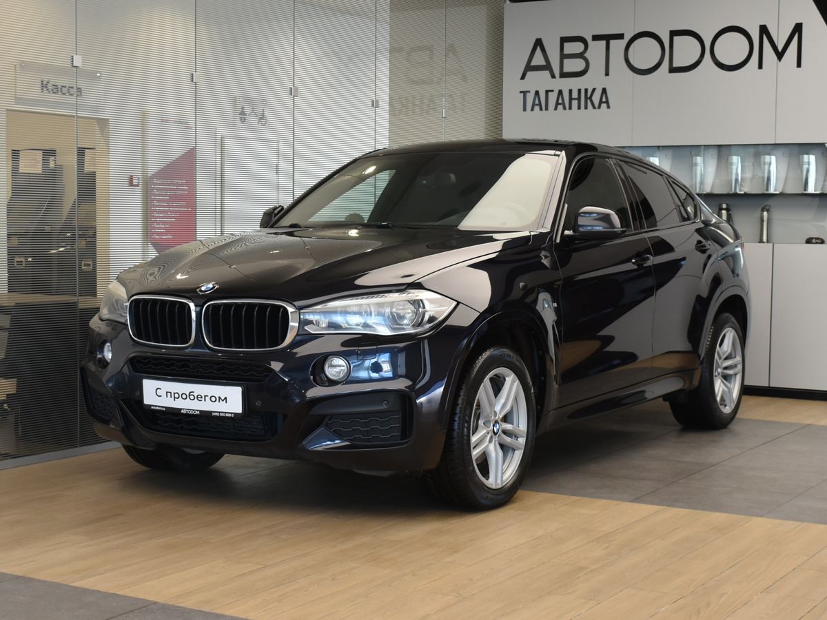 BMW X6 II поколение (F16) 3.0d AT 4WD (249 л.с.) M Sport Pure Чёрный 2014 с пробегом 168 292 км