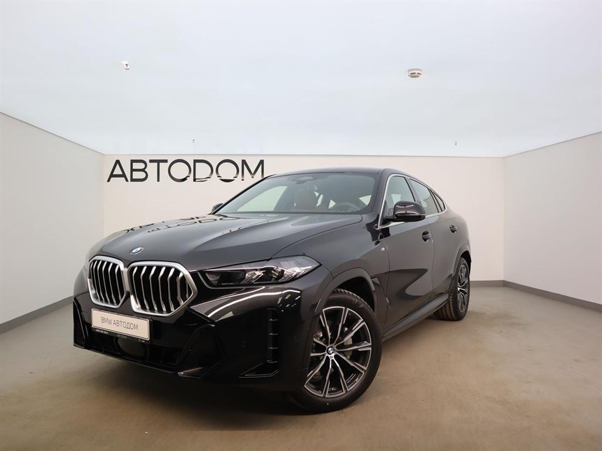 Автомобиль BMW X6 III (G06) [рестайлинг] 2.0 AT 4WD (258 л.с.) Base Чёрный 2024 