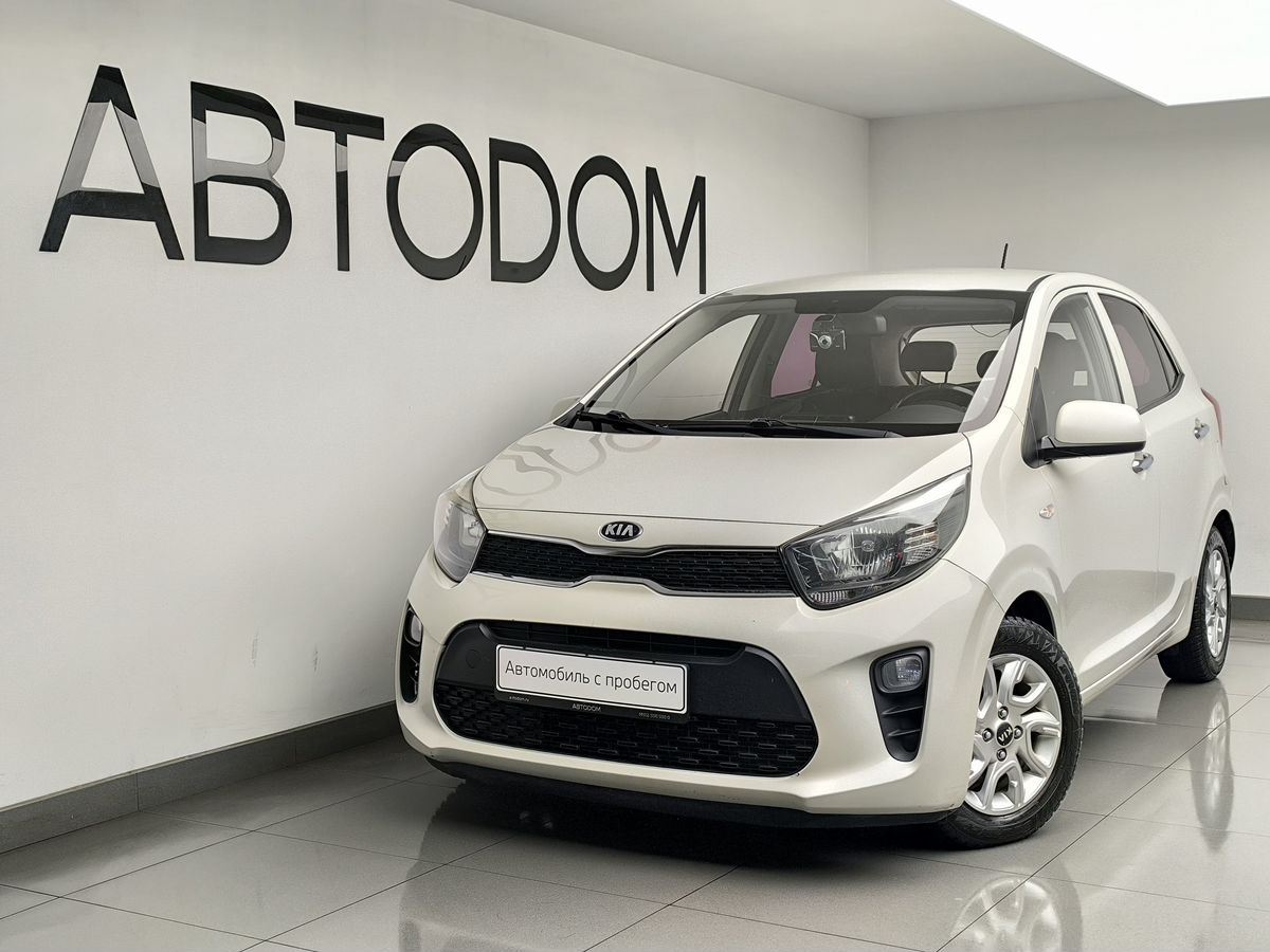 Автомобиль Kia Morning III поколение 1.0 AT (76 л.с.) Luxury Белый 2018 с пробегом 150 998 км