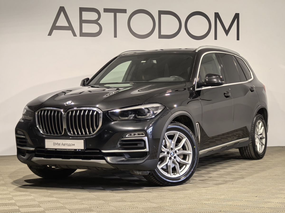 Автомобиль BMW X5 IV поколение (G05) 3.0d AT 4WD (249 л.с.) Exclusive Чёрный 2019 с пробегом 173 257 км
