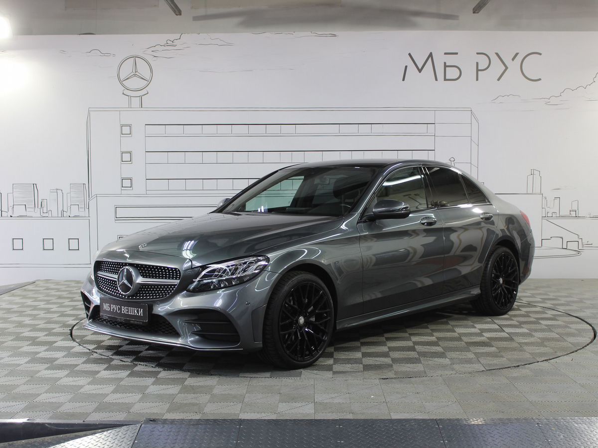 Mercedes-Benz C-Класс IV (W205/S205/C205) [рестайлинг] 180 1.6 AT (150 л.с.) Sport Серый 2020 с пробегом 84 221 км