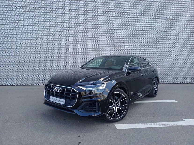Автомобиль Audi Q8 I поколение 3.0d AT 4WD (231 л.с.) Импорт Чёрный 2020 с пробегом 53 224 км
