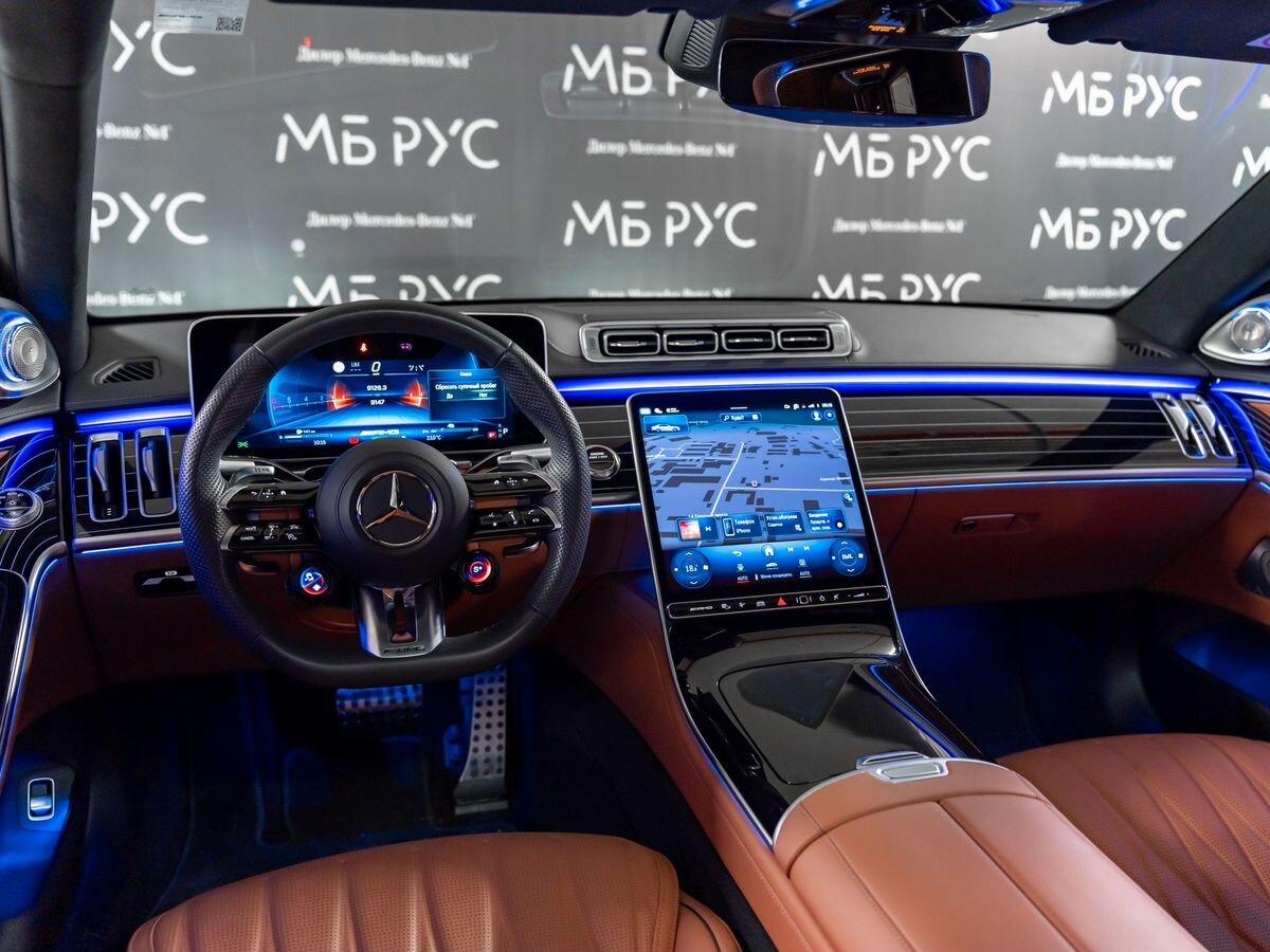 Автомобиль Mercedes-Benz S-Класс AMG IV поколение (W223) 4.0hyb AT 4Matic (802 л.с.) AMG Серый 2024 с пробегом 9 145 км