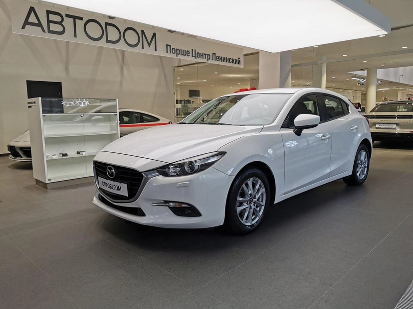 Автомобиль Mazda 3 III поколение (BM) 1.5 AT (120 л.с.) Active+ Белый 2016 с пробегом 37 540 км