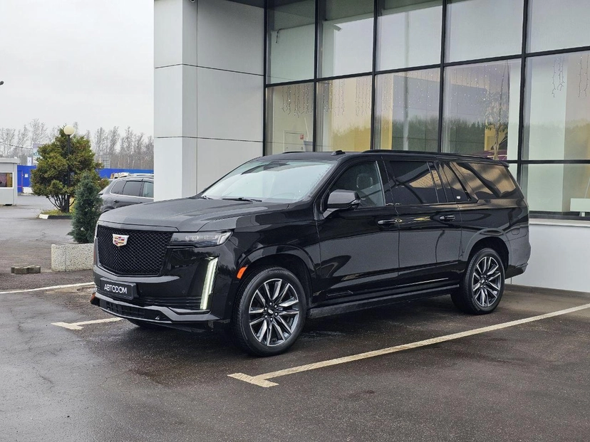 Автомобиль Cadillac Escalade V поколение 6.2 AT 4WD (416 л.с.) Base Чёрный 2022 с пробегом 54 199 км