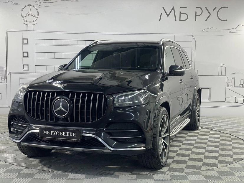 Автомобиль Mercedes-Benz GLS II поколение (X167) 450 3.0 AT 4Matic (367 л.с.) Premium Plus Чёрный 2019 с пробегом 147 644 км