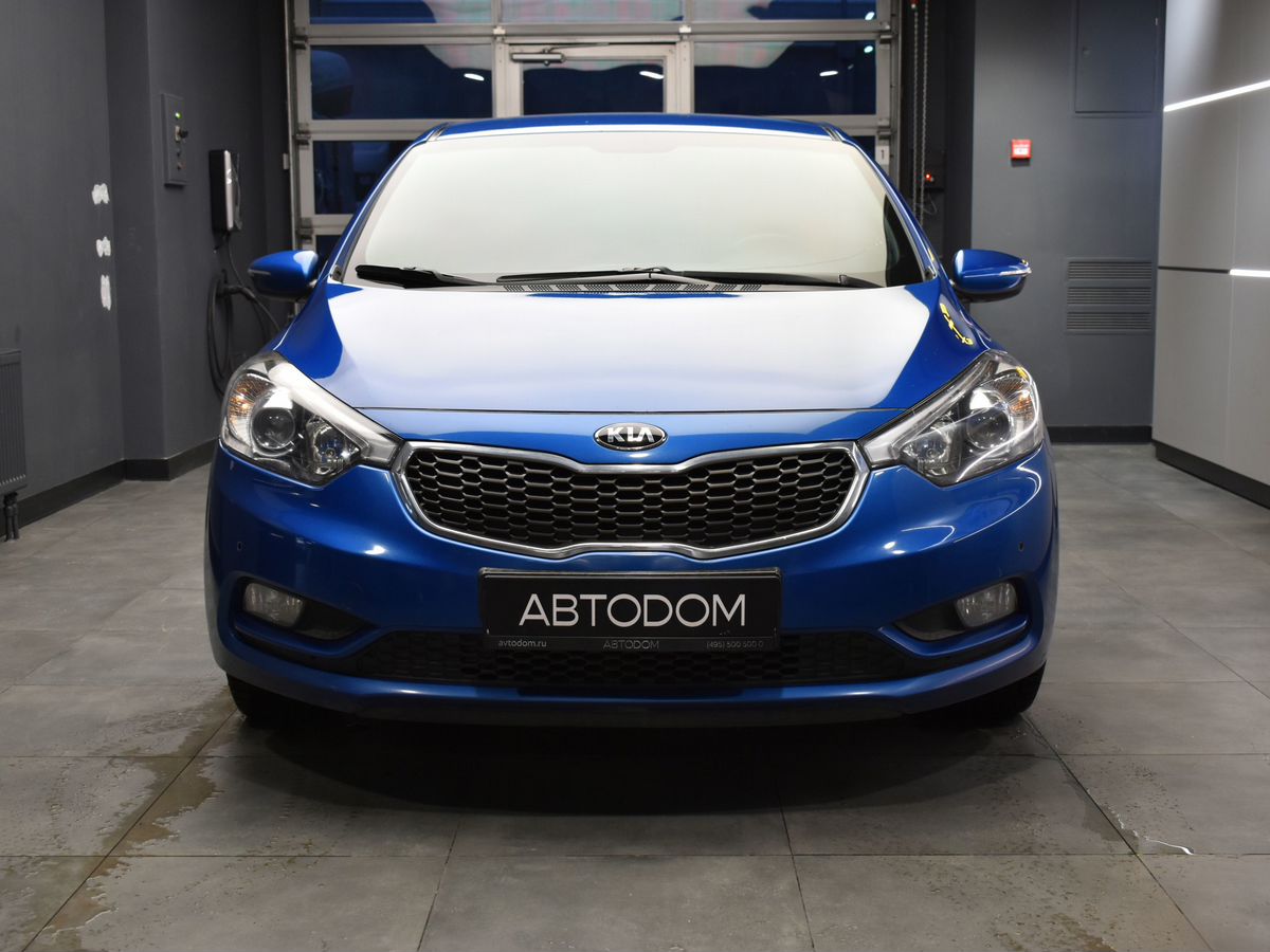 Автомобиль Kia Cerato III поколение 1.6 AT (130 л.с.) Premium Синий 2014 с пробегом 167 485 км