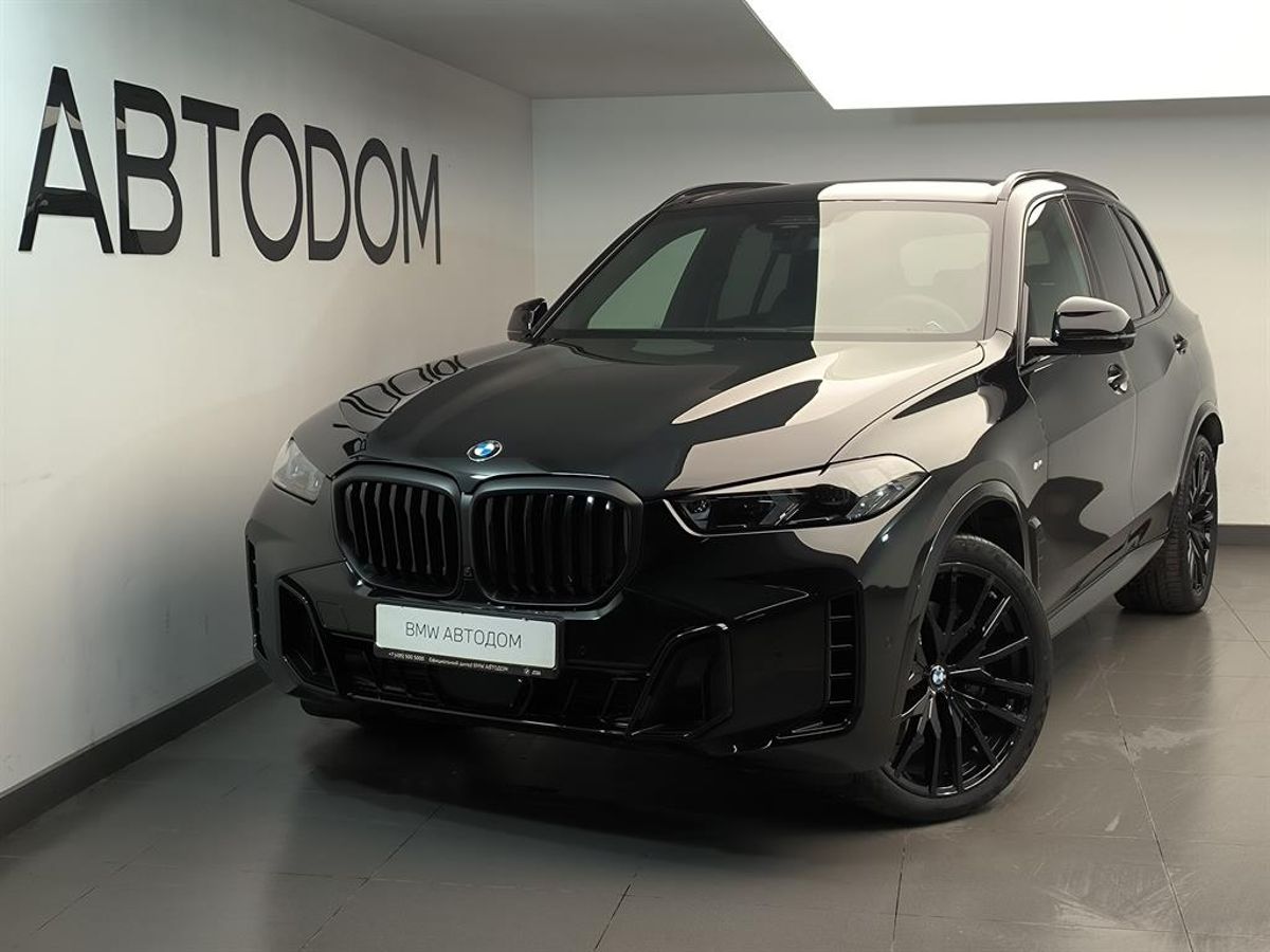 Автомобиль BMW X5 IV (G05) [рестайлинг] 3.0d AT 4WD (340 л.с.) M Sport Pro Чёрный 2025 