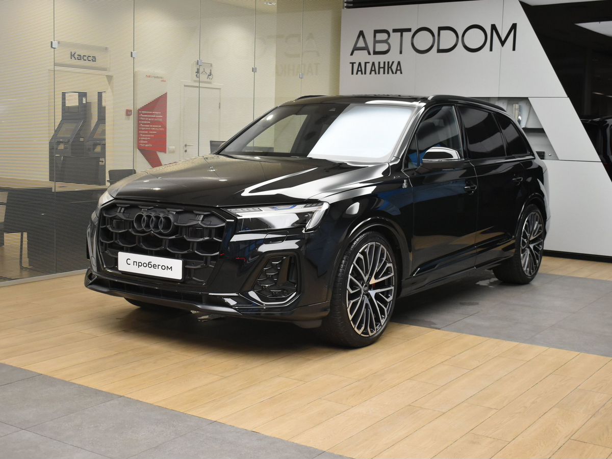 Автомобиль Audi Q7 II (4M) [2-й рестайлинг] 3.0d AT 4WD (286 л.с.) Base Чёрный 2024 с пробегом 72 км