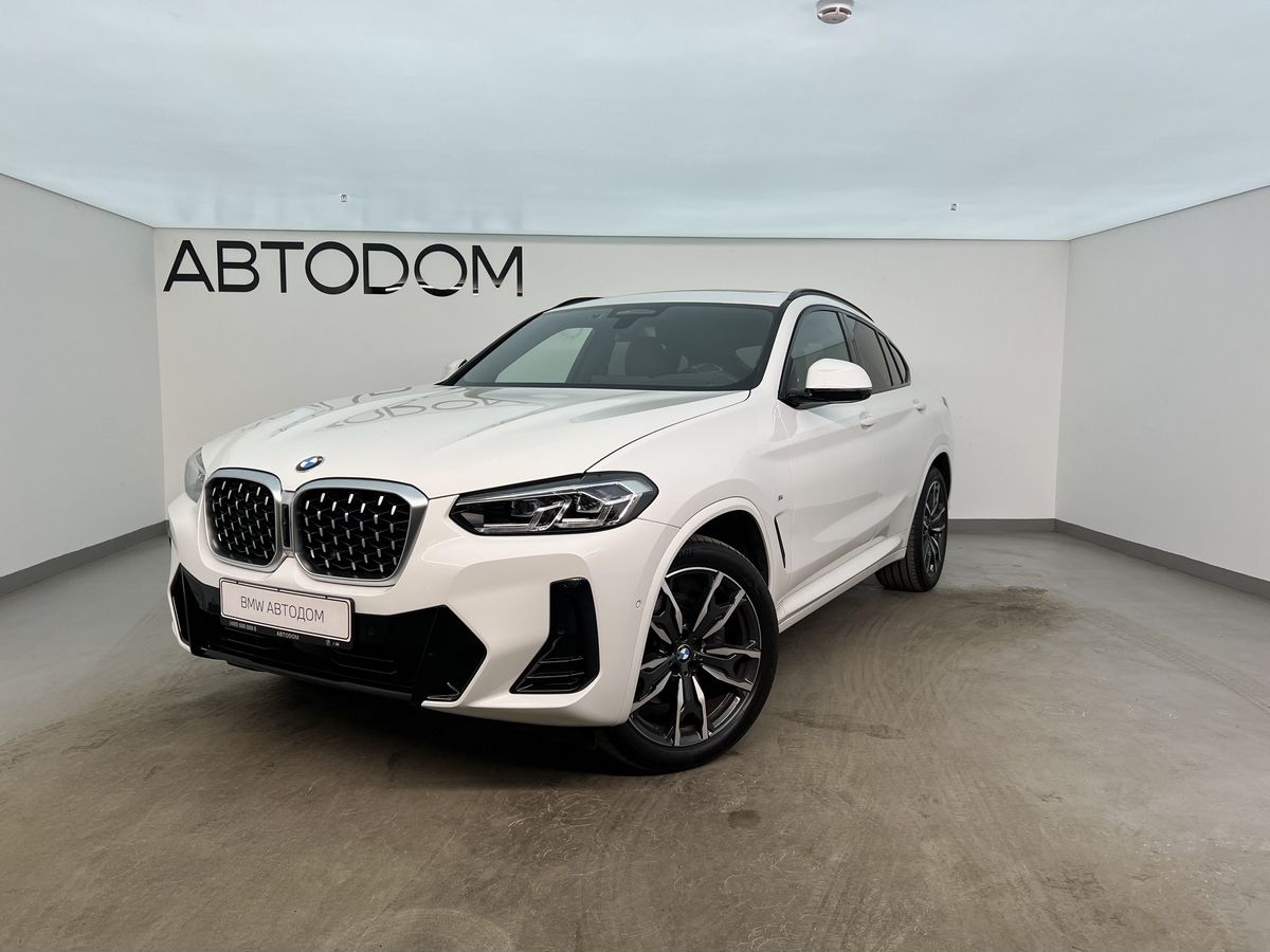 Автомобиль BMW X4 II (G02) [рестайлинг] 2.0 AT 4WD (184 л.с.) M Sport Pure Белый 2024 с пробегом 4 263 км