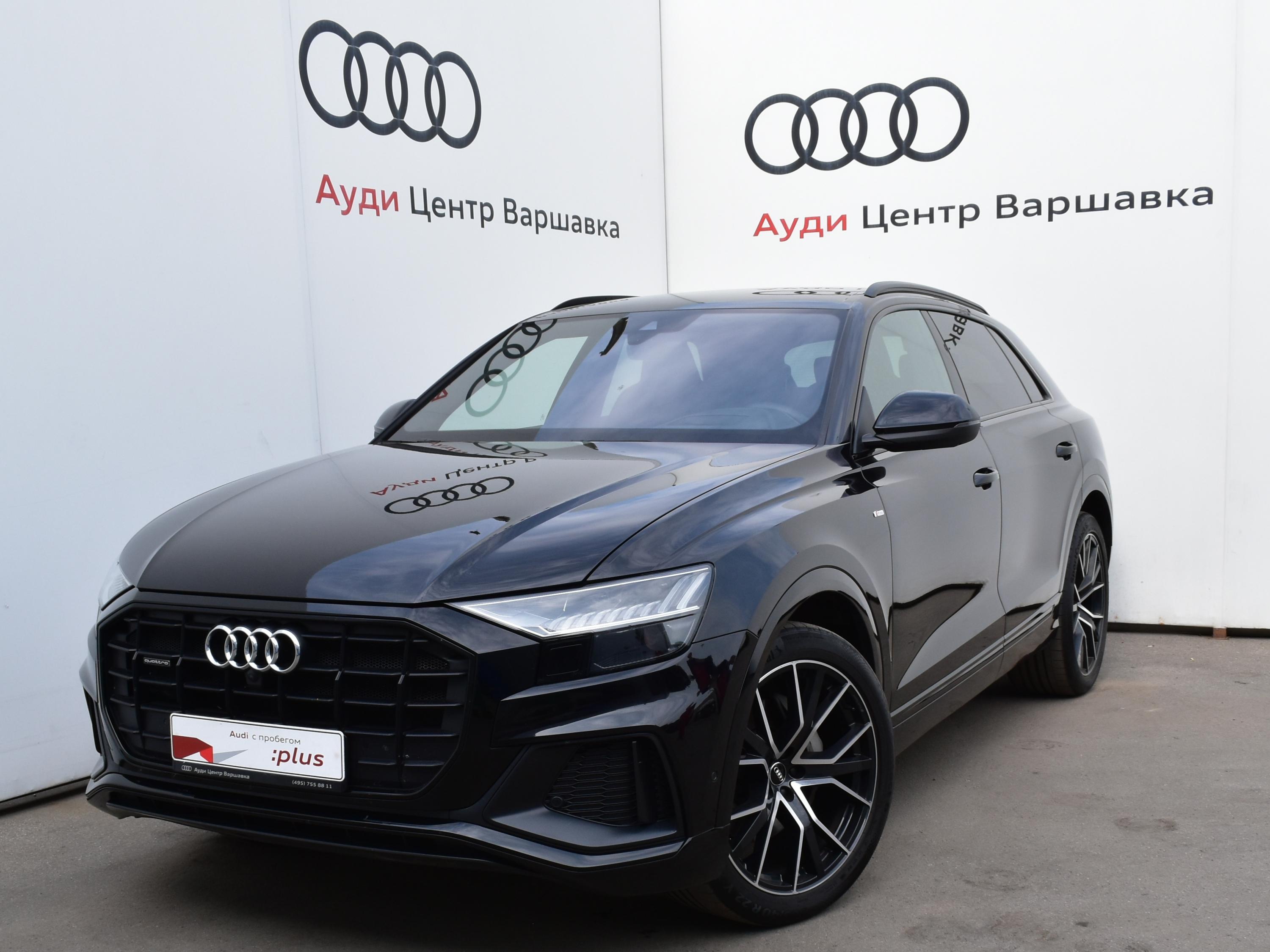 Автомобиль Audi Q8 I поколение 3.0d AT 4WD (249 л.с.) Design Черный 2020 с пробегом 47740 км