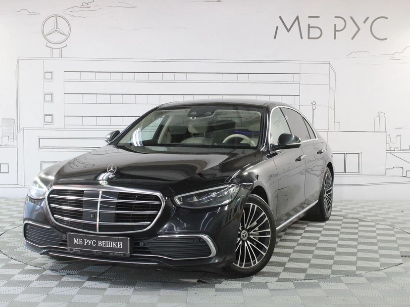 Автомобиль Mercedes-Benz S-Класс VII поколение (W223) 350 2.9d AT 4Matic (249 л.с.) Premium Чёрный 2021 с пробегом 186 087 км