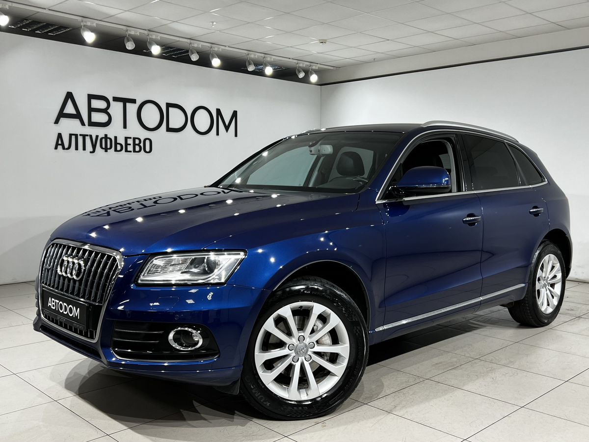 Audi Q5 I (8R) [рестайлинг] 2.0 AT 4WD (225 л.с.) Base Синий 2015 с пробегом 94 500 км