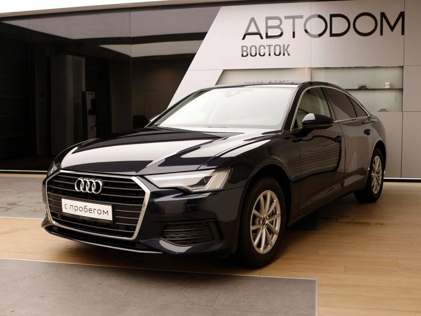 Автомобиль Audi A6 V поколение (C8) 2.0 AMT (190 л.с.) Base Чёрный 2022 с пробегом 4 519 км