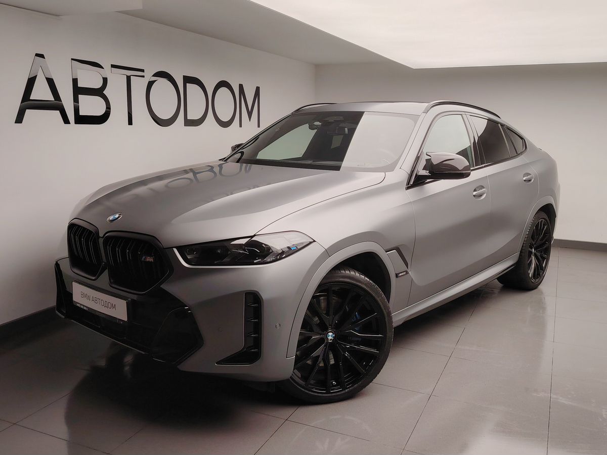 Автомобиль BMW X6 III (G06) [рестайлинг] 4.4 AT 4WD (530 л.с.) Base Серый 2023 с пробегом 3 595 км