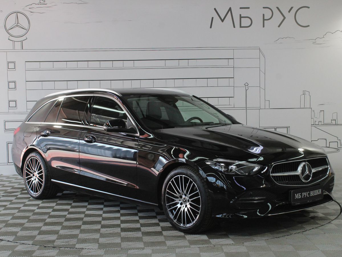 Автомобиль Mercedes-Benz C-Класс V поколение (W206/S206/C206) 200 1.5 AT 4Matic (204 л.с.) Base Чёрный 2024 с пробегом 14 099 км