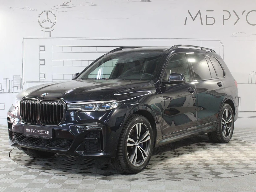 Автомобиль BMW X7 I поколение (G07) 3.0d AT 4WD (249 л.с.) M Sport Plus Чёрный 2019 с пробегом 149 000 км