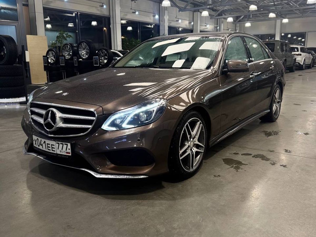 Автомобиль Mercedes-Benz E-Класс IV (W212/S212/C207) [рестайлинг] 300 3.5 AT 4Matic (249 л.с.) Особая серия Коричневый 2014 с пробегом 49 550 км
