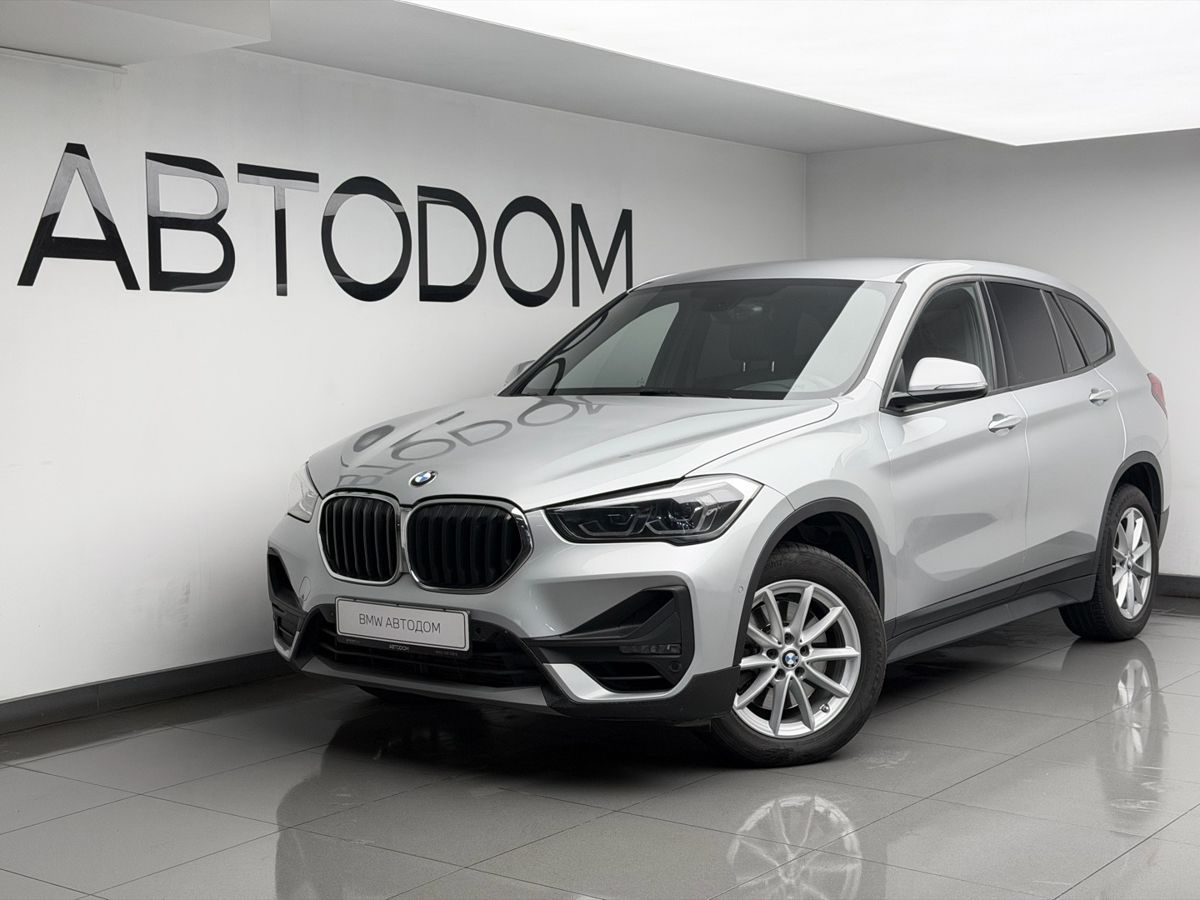 BMW X1 II (F48) [рестайлинг] 2.0 AT 4WD (192 л.с.) Advantage Серебристый 2021 с пробегом 105 579 км